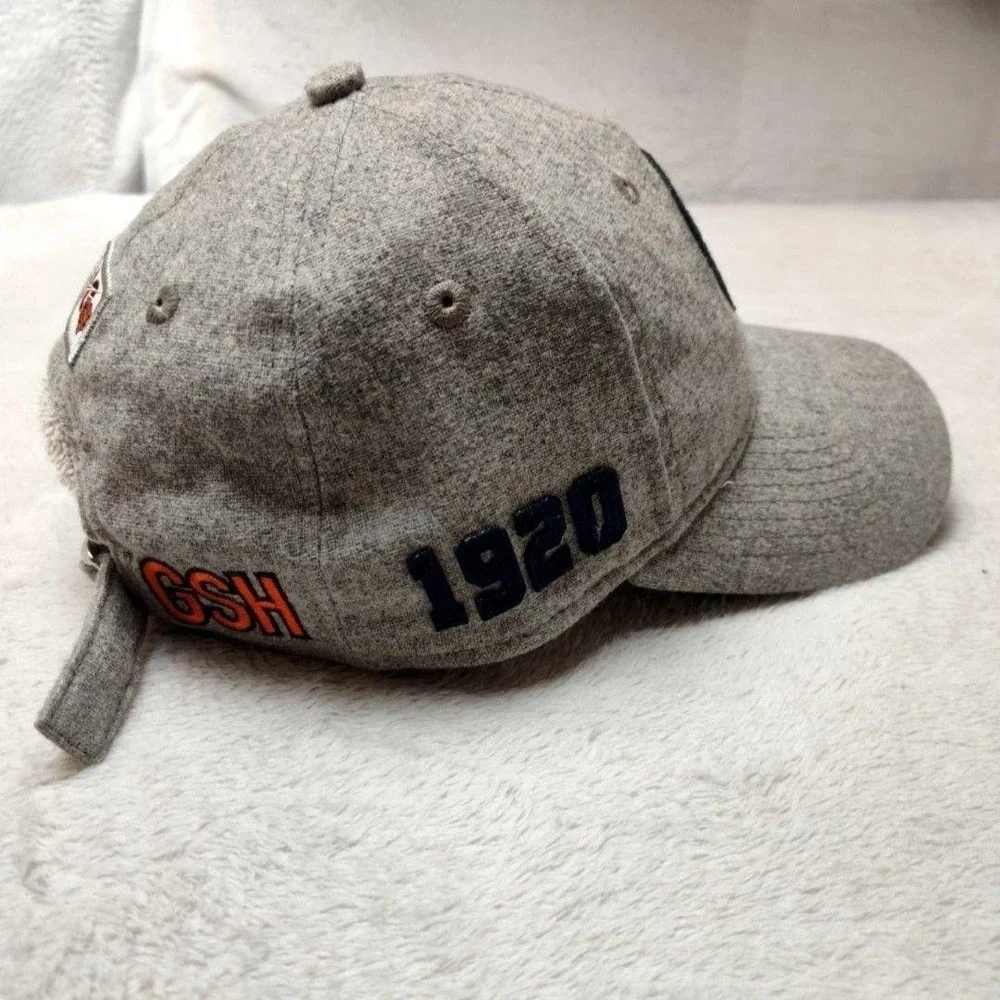 Chicago Bears New Era Hat Cap Strap Back Womens Heather Gray 9TWENTY NFL
